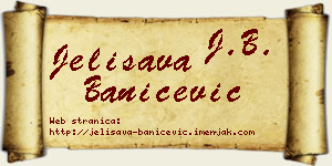 Jelisava Banićević vizit kartica